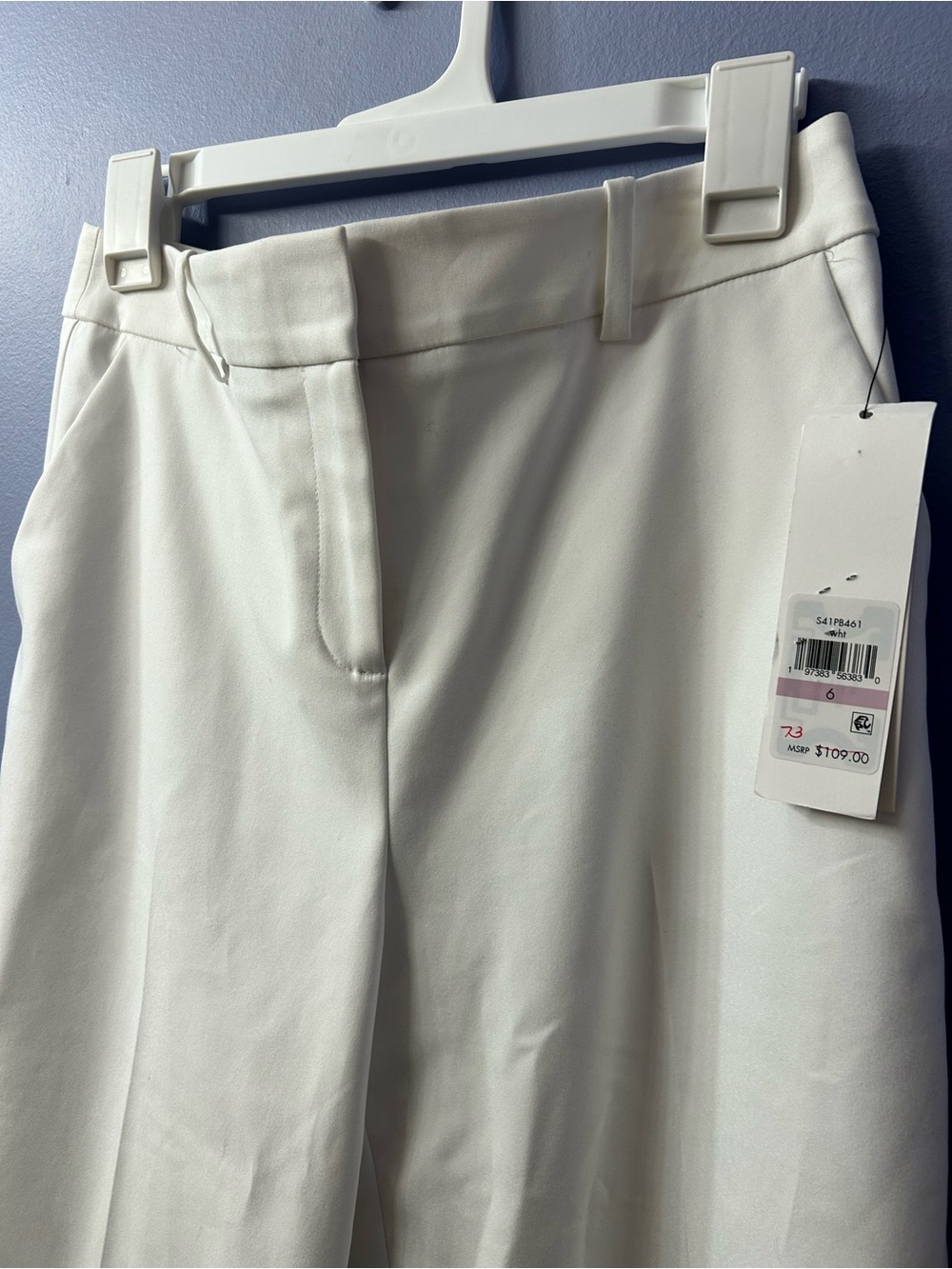 Calvin Klein White NEW Dress Pants - size 6